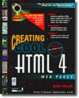 Creating Cool HTML 4 Web Pages Book