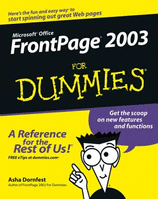 Front Page 2003 For Dummies Book